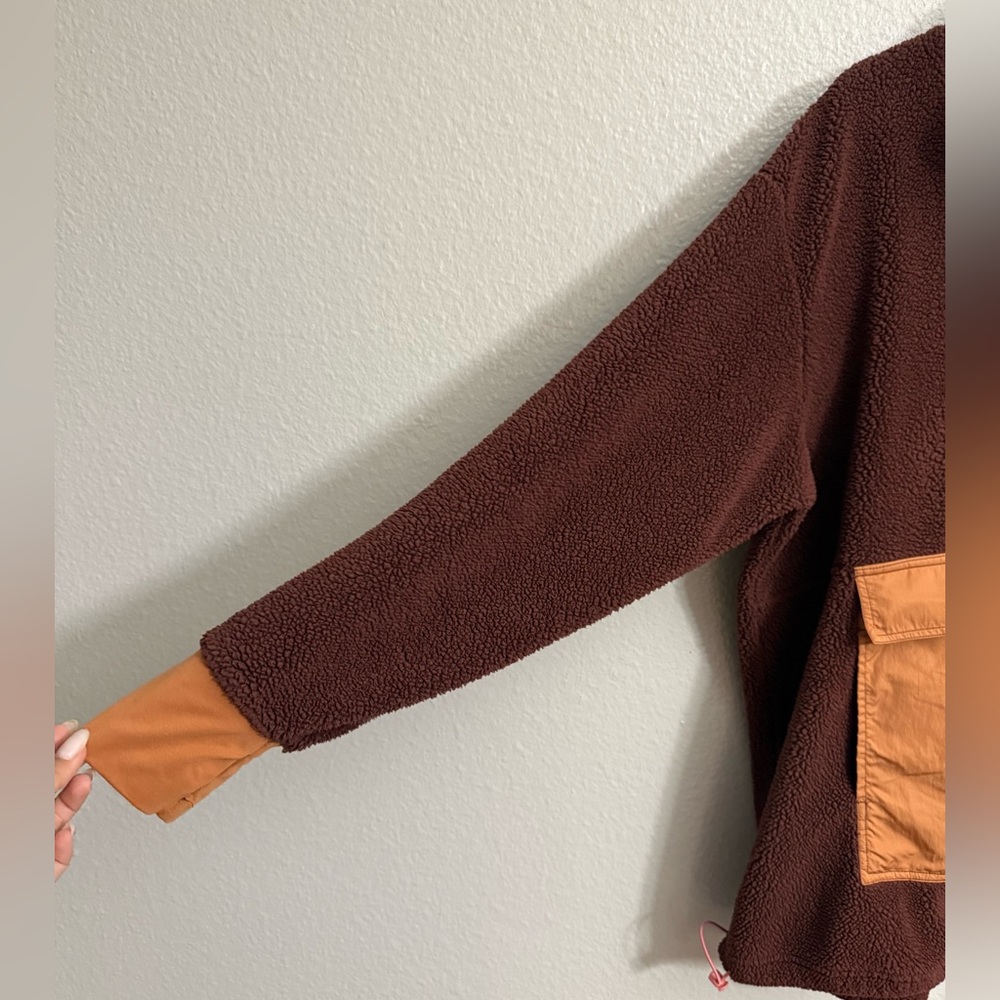 Aerie Offline Oversized Sherpa Quarter Zip Jacket - Picture 3 of 11